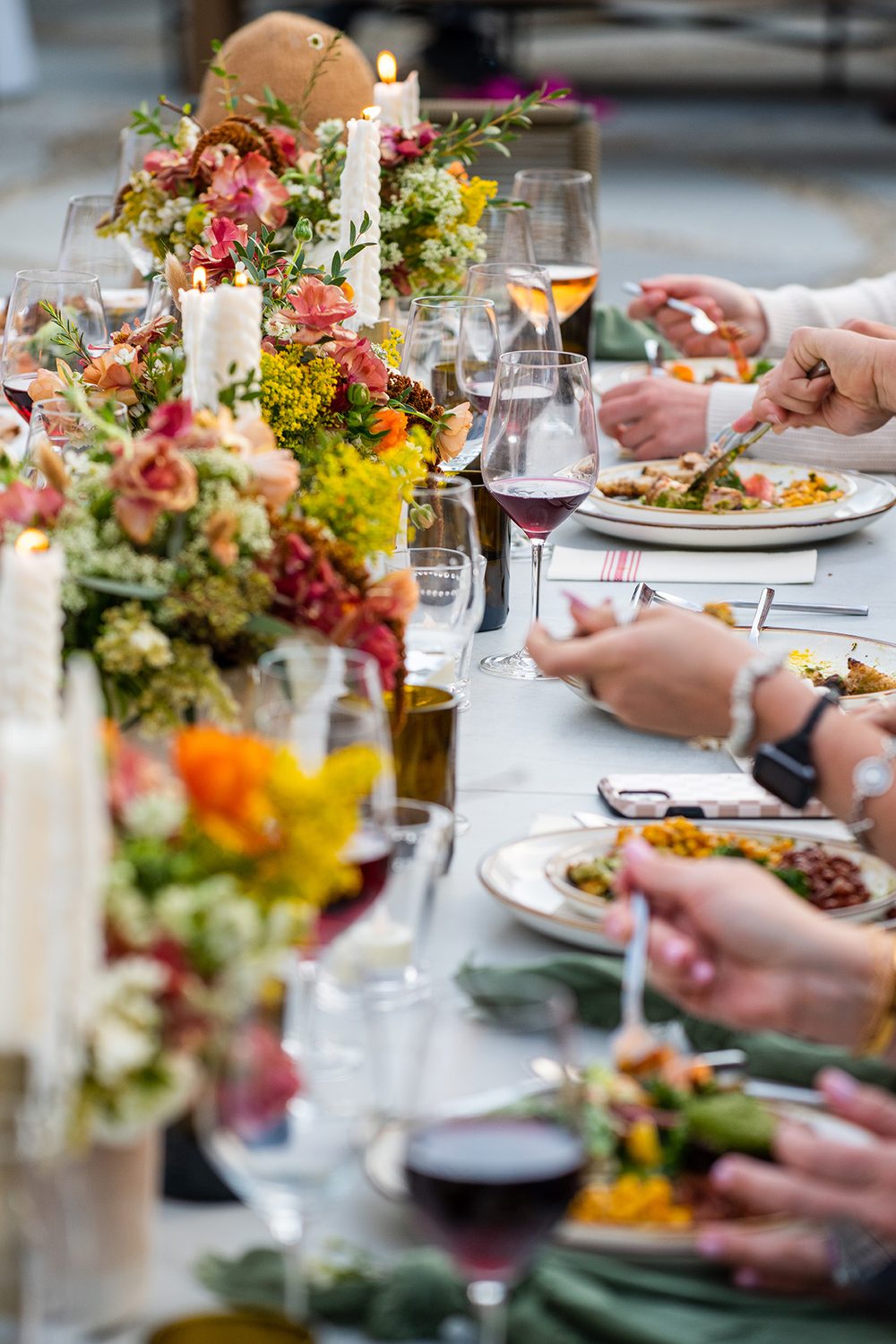 A plated multi-course dinner by Barbareño at The Craft House Inn