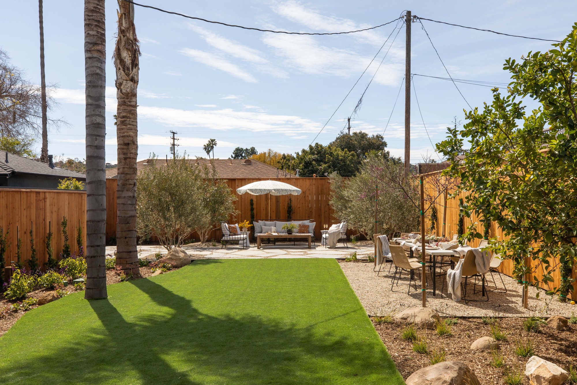 The outdoor event space at The Craft House Inn