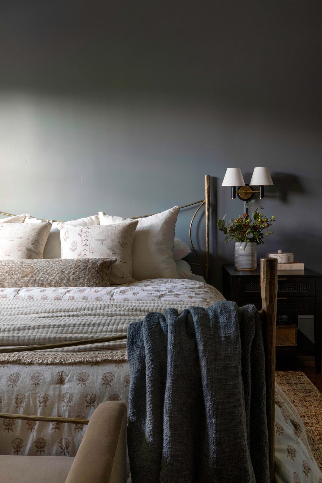 The Granada Room with natural light and layered textiles