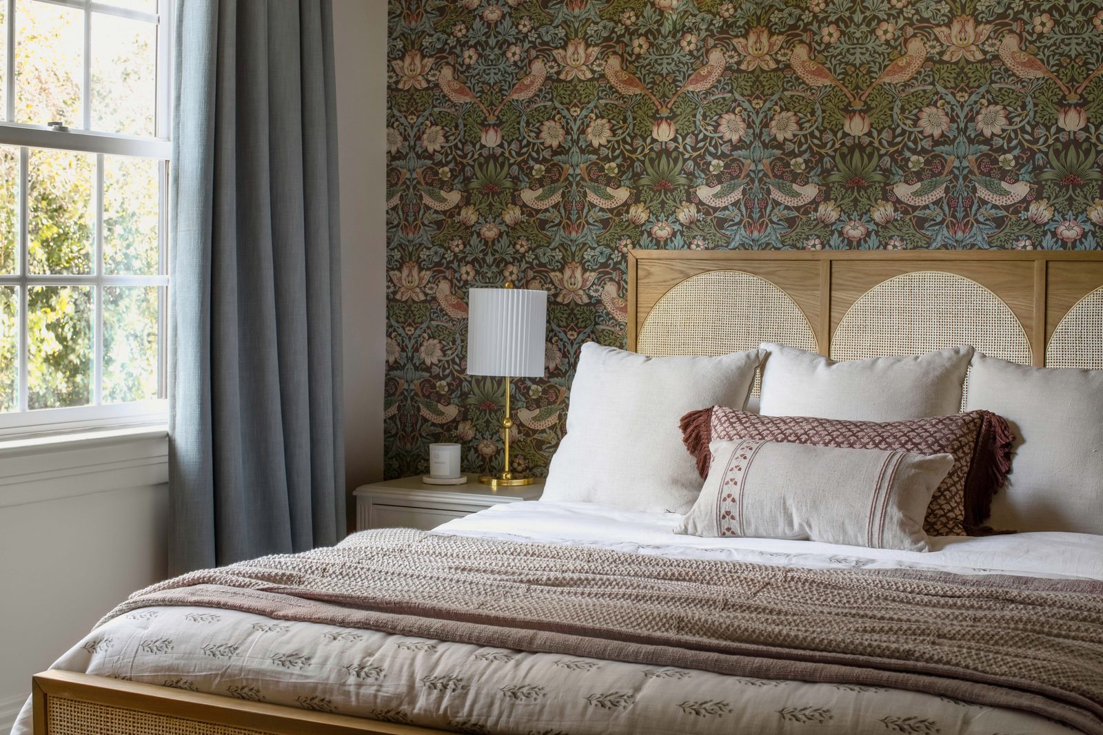 A detail view of the Rose Room